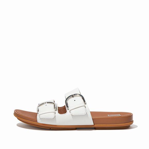 Mules Femme Fitflop Gracie Cuir Blanche (LDV462751)